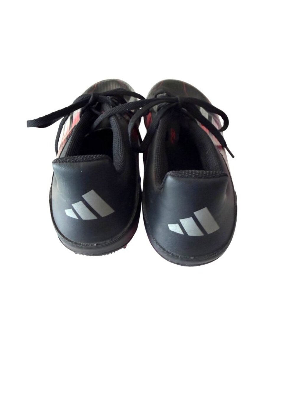 Adidas F50 League Soccer Cleats 9.5 US Mens Fiberskin Black Red Lightweight FG - Picture 4 of 6